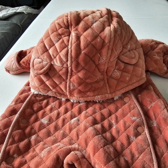 Nordstrom Baby Print Bunting In Pink Desert Dottie Newborn - Picture 9 of 13